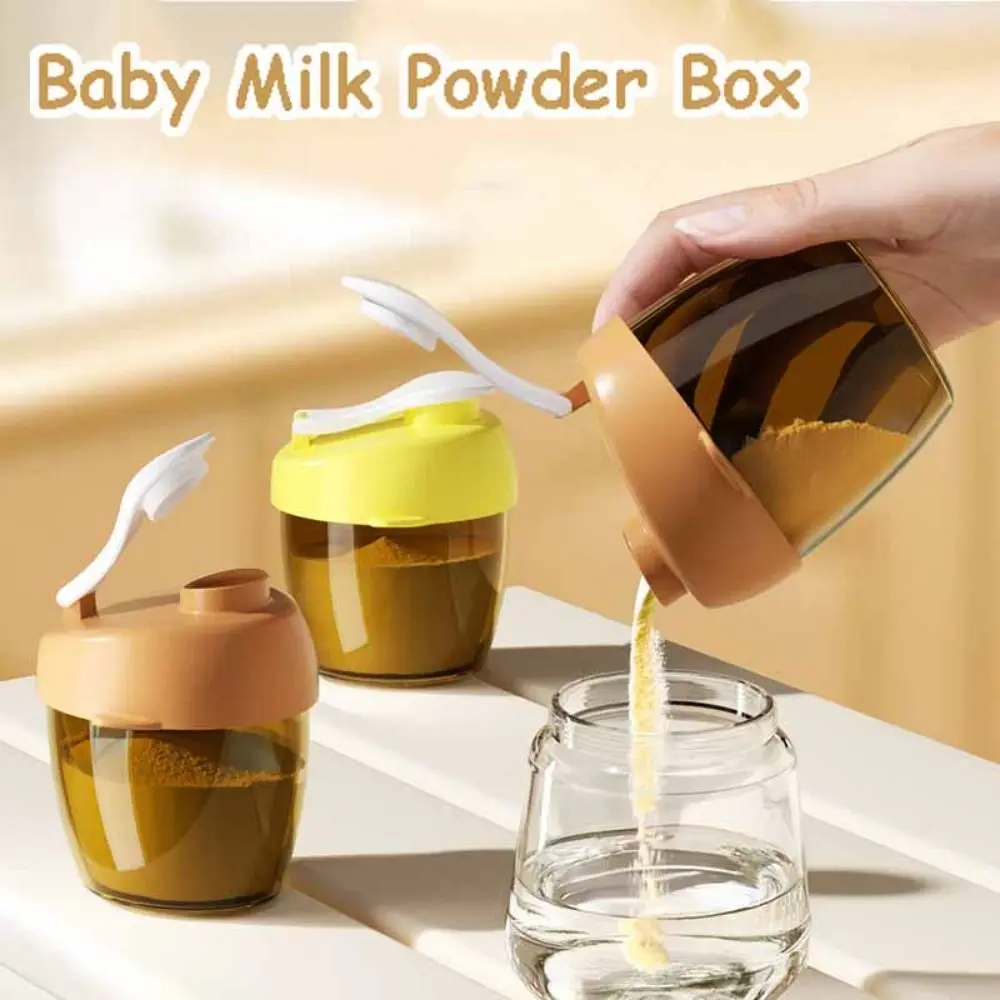 Essential Cereal Baby Milk Powder Box Feeding Lunch Box Milk Powder Toddle Snacks Container With Milk Powder Spoon Seal Jar