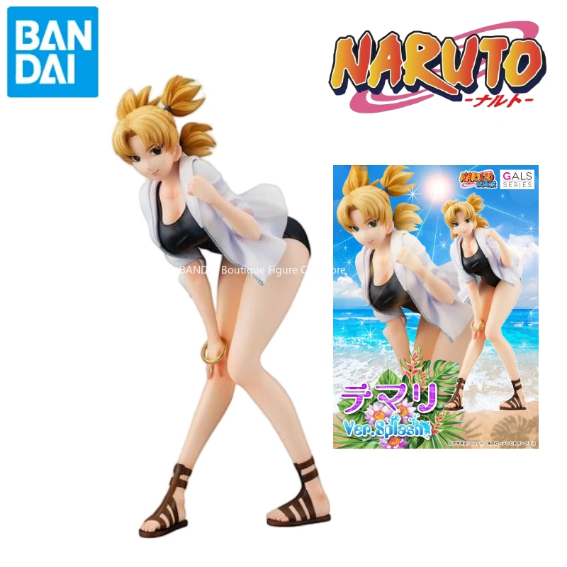 Genuine New Bandai Mega House Figure Series NARUTO Gals Temari Ver.Splash Action Anime  Model Gift Collection