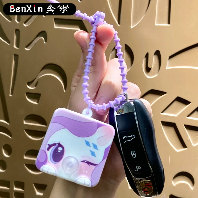 2025 Minso Creative stress-relieving bubble keychain bag pendant Couple key chain Pendant Small gift