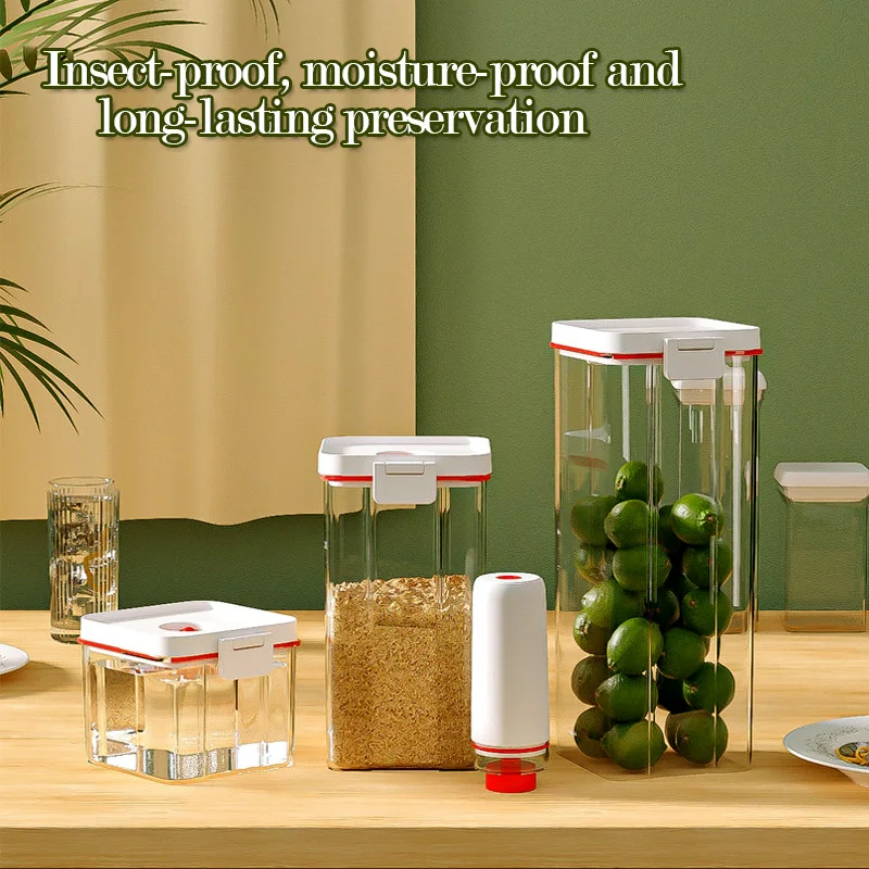 

Food Storage Containers with Vacuum Pump - Air Tight Vacuum-Sealed Container for Food Preservation And Freshness Enhancement