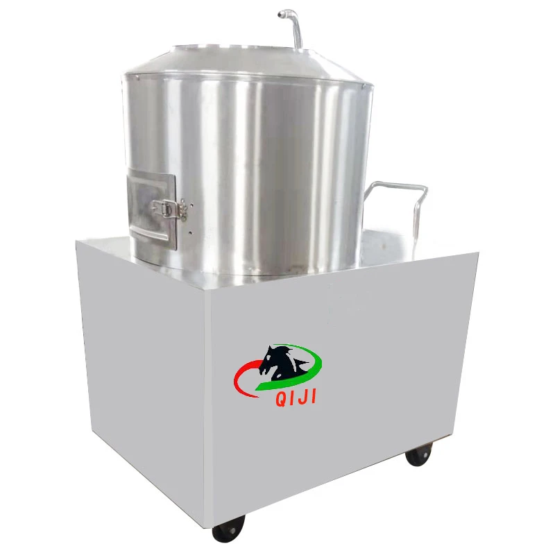 

New potato cleaning and peeling machine for washing and peeling potatoes, carrots and sweet potatoes