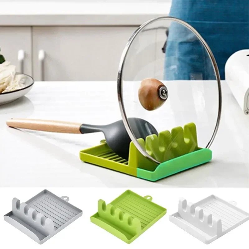[Hot Sales] 1Pcspatula Rack Pot Lid Rack Shelves Counter Top Shovel Spoon Shelf Soup Spoon Pad Put Soup Spoon Chopsticks Holder