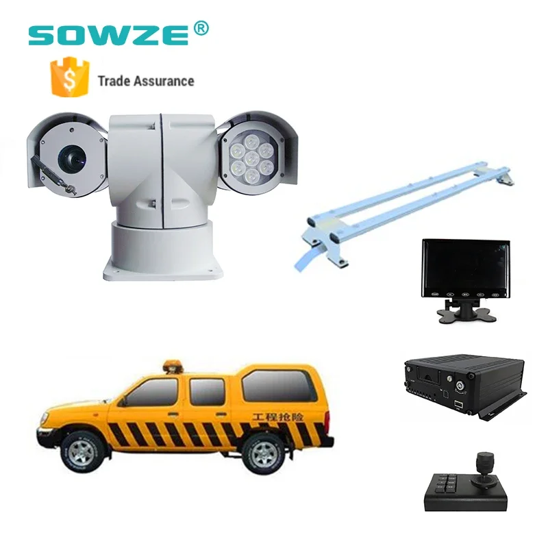 PTZ Remote Surveillance Camera System for Engineering Vehicle