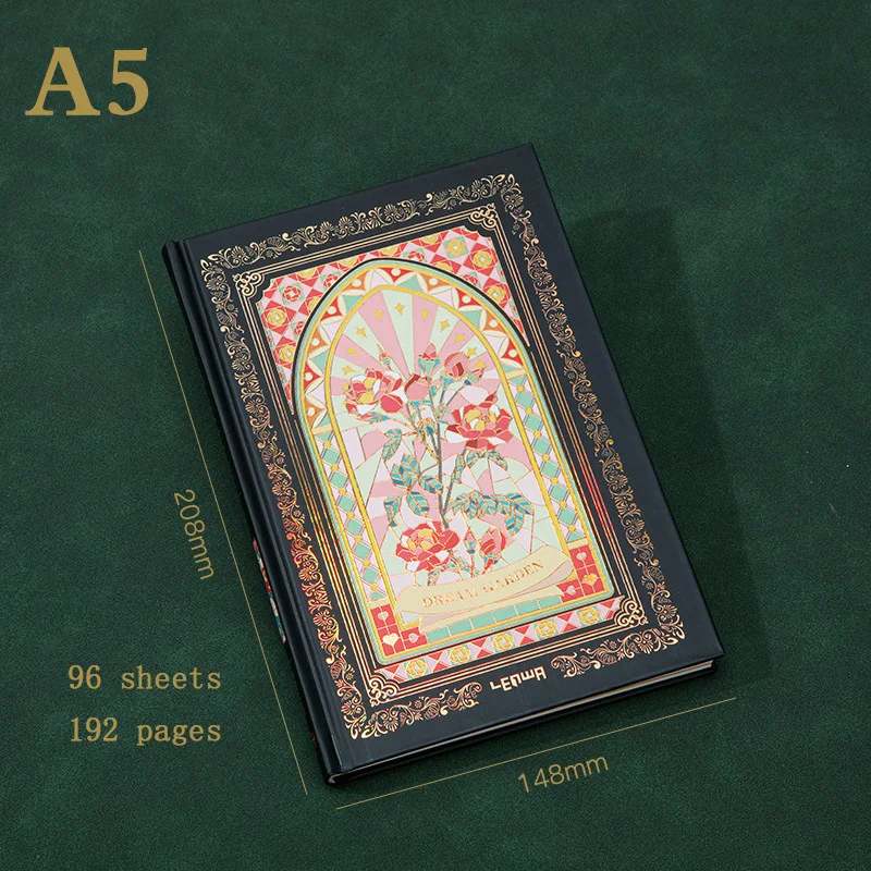 Hardcover Retro A5 Notebook Dream Garden Series Beautiful Diary Student Notepa