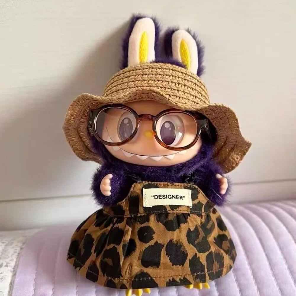 New MIni Plush Doll'S Clothes Outfit Accessories for Labubu V1 V2 Dolls Clothes Accessories DIY Gift