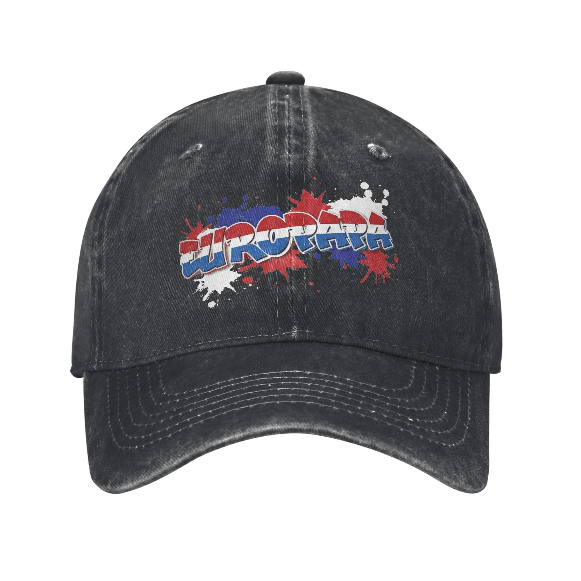 Joost Klein Europapa เบสบอลหมวกแฟชั่น DENIM Sun หมวกสําหรับผู้ชายผู้หญิงการออกกําลังกายกลางแจ้งปรับหมวกหมวก