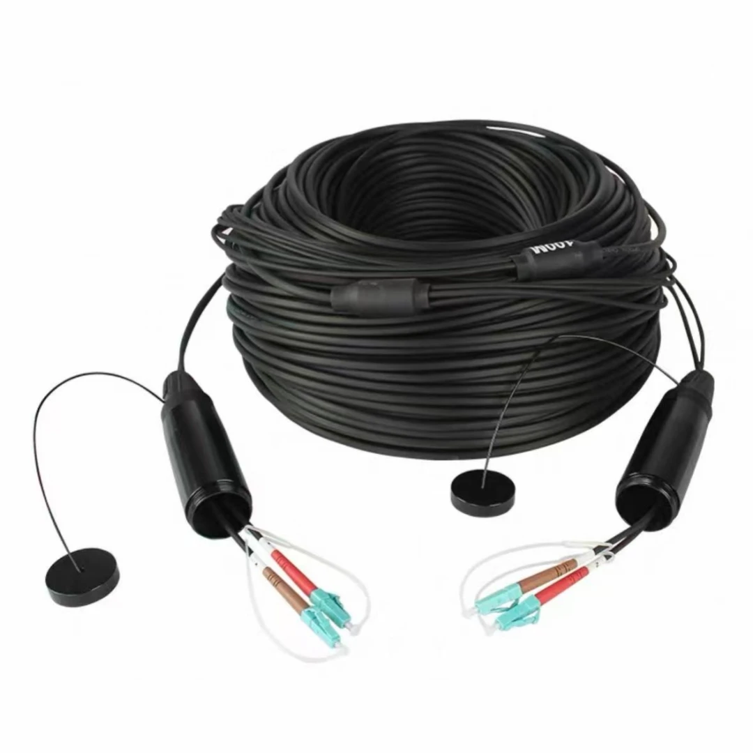 

Fiber optic Patch cord 200mtr Outdoor DVI LC-LC APC LSZH waterproof 2 cores SM MM OM3 Armored CPRI TPU cable Singlemode Multimod
