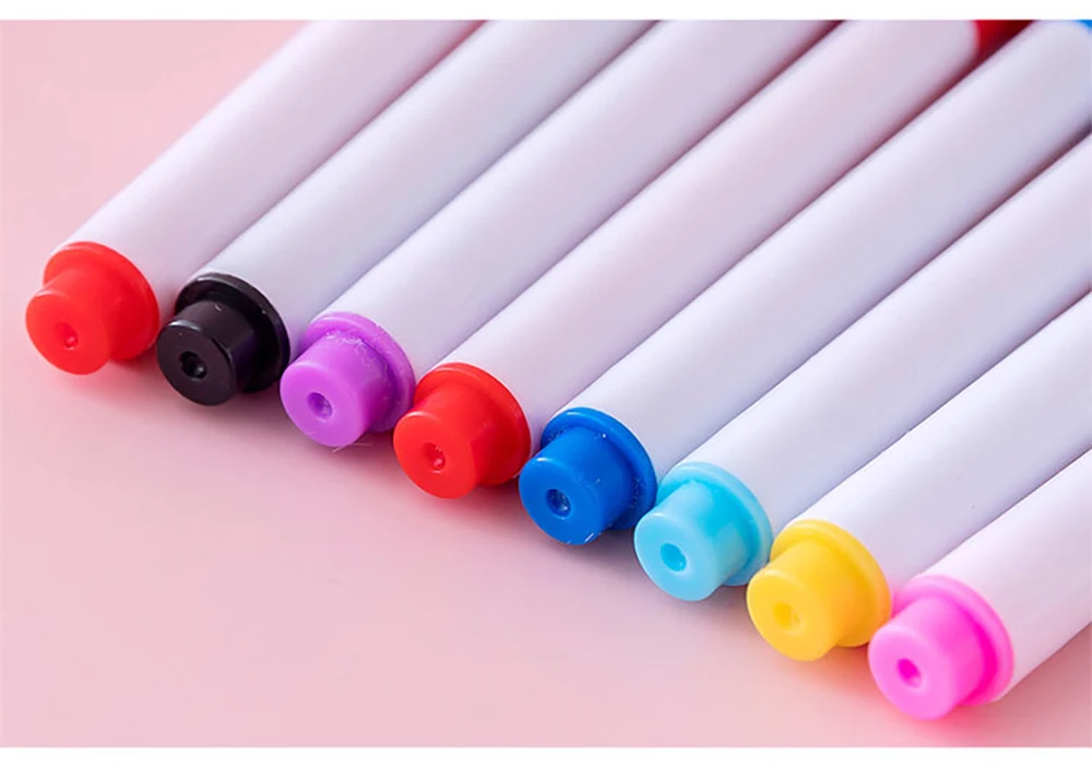 5Pcs/Set Erasable Whiteboard Marker Pen Colorful White Board Pen Graffiti Color Pen Office School Art Marker Stationery