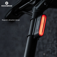 RockBros Magnetic Bicycle Rear Light IPX6 Waterproof Tail Light 7 Modes Smart Brake Rechargeable Bicycle Light Bike Accessories