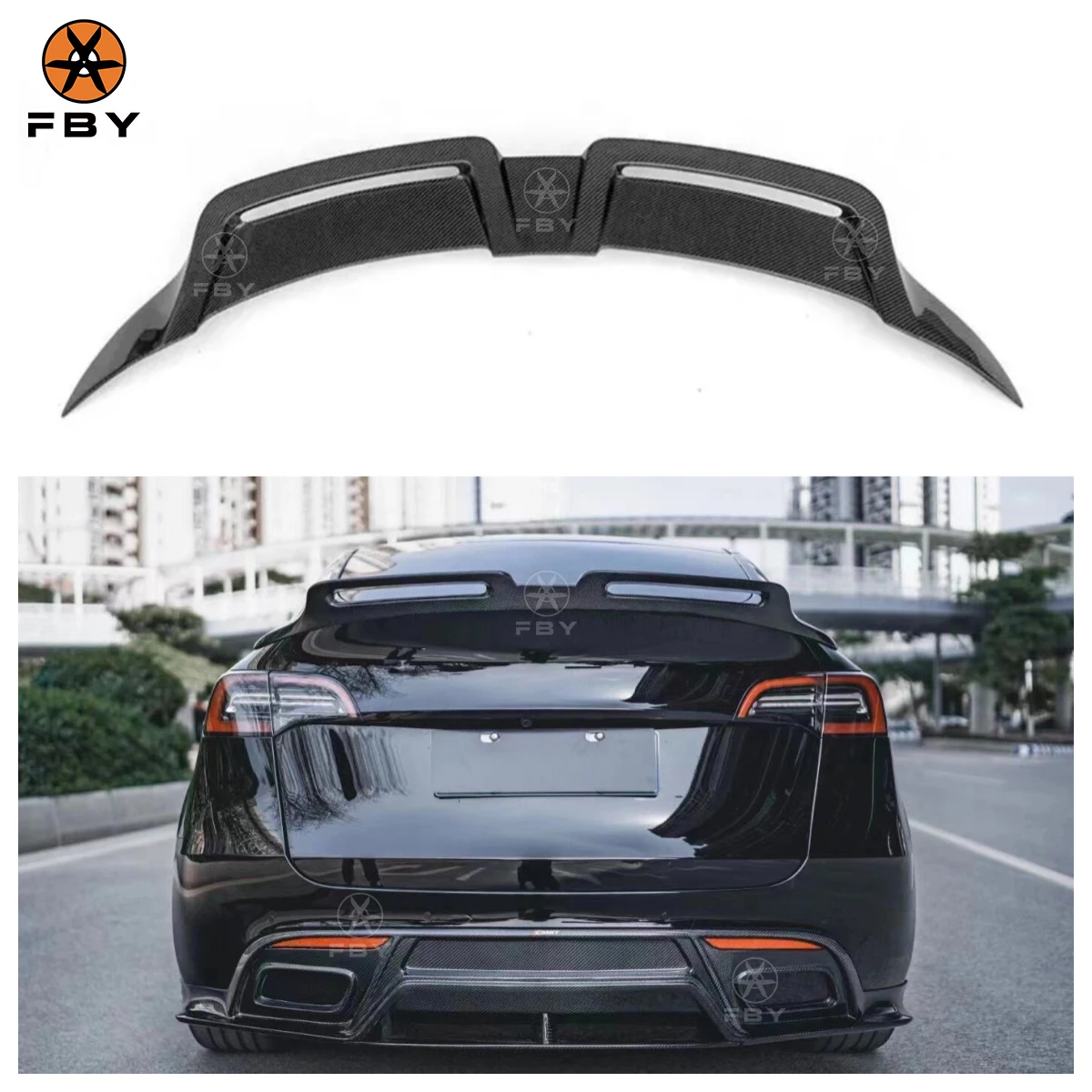 

Hight Quality CMST Style Carbon Fiber Rear Trunk Spoiler for Model Y 2019-2023 Tail Wing Body Kit