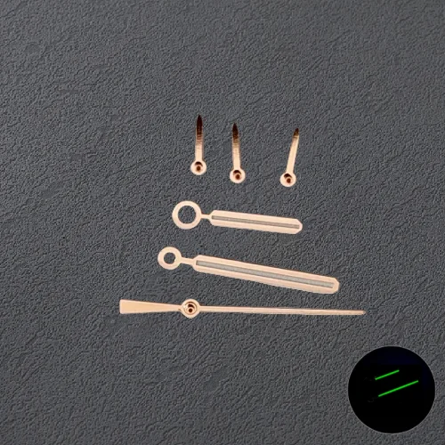 Parilk Hijau Bercahaya 6Pin Jam Tangan Pointer Pengganti Alat Perbaikan untuk AP Royal Oak VK63/64 Gerakan Kuarsa Dimodifikasi Jam Tangan