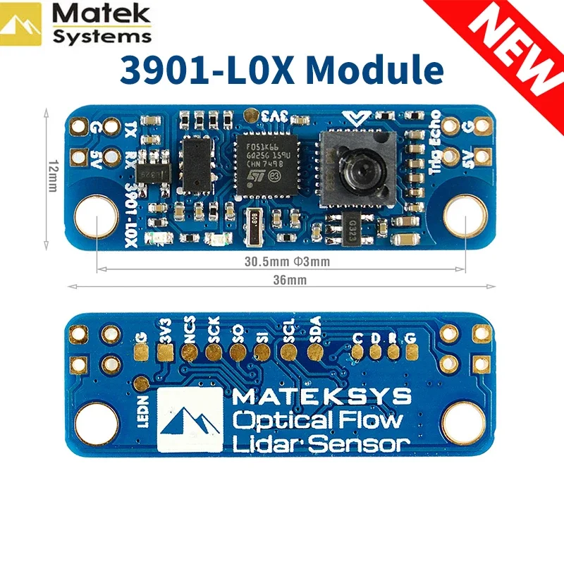 MATEKSYS Matek OPTİK AKIŞ VE LIDAR SENSÖRÜ 3901-L0X F7 F405 uçuş kontrolörü RC FPV Yarış Drone