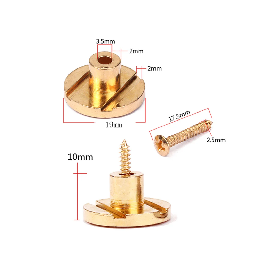 

2pcs Roller String Tree Guitar Parts Golden Finish High Strength Durable For Electric Guitar Replacement String Retainer Guide