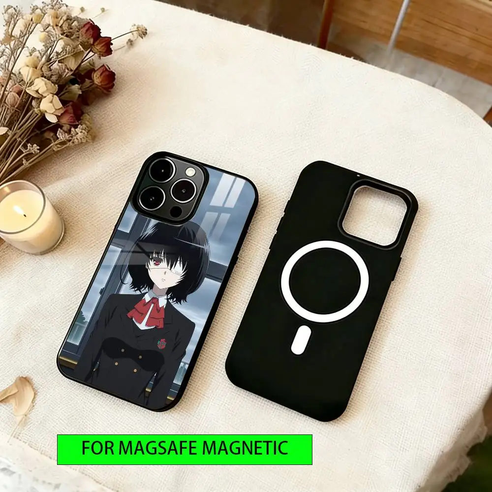 Misaki Mei Phone Case For iPhone17,16,15,14,13,12,11 Plus,Pro Magnetic For Magsafe Wireless Charging