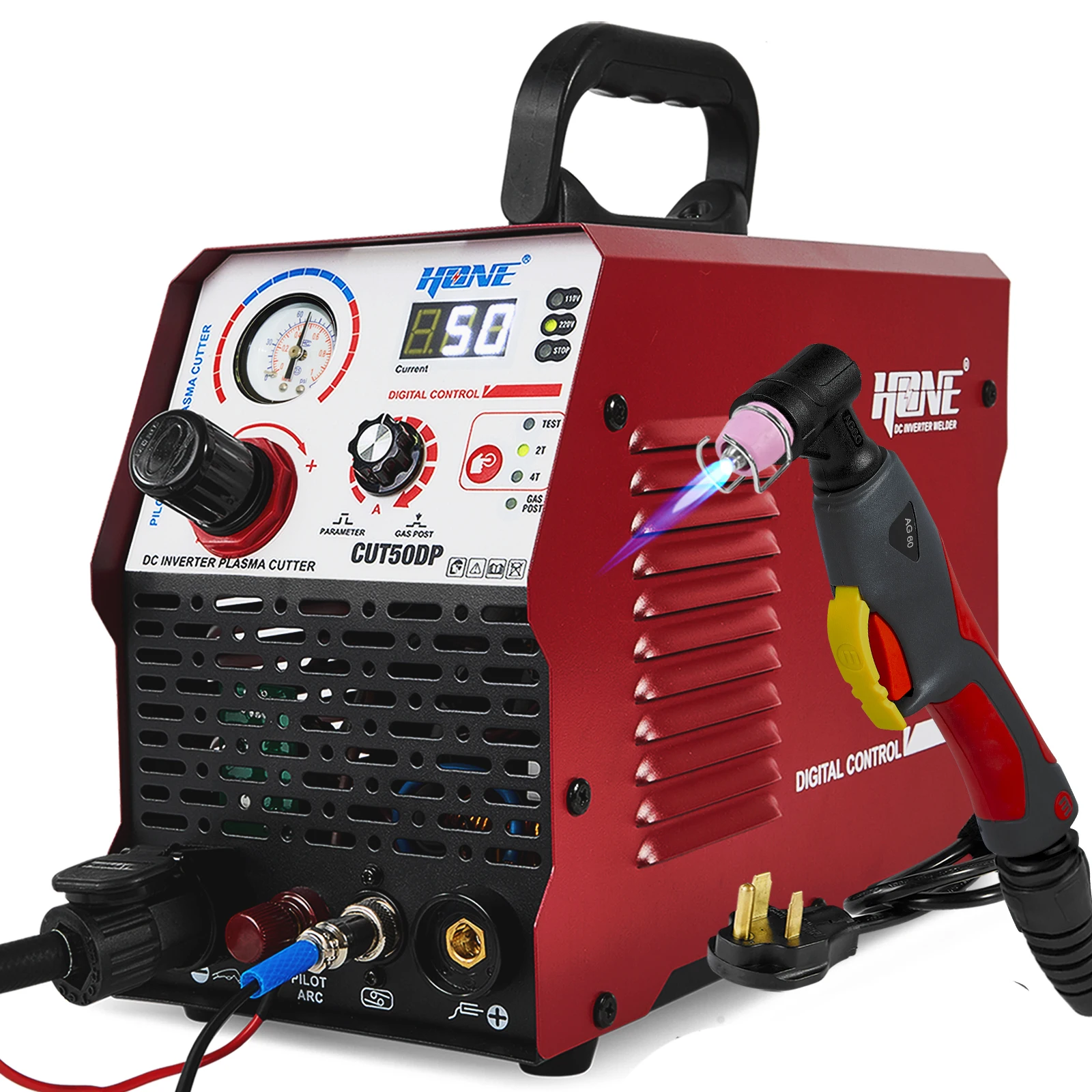 Plasma Cutter 50A Inverter - HONE 110 V/220 V Actual 50