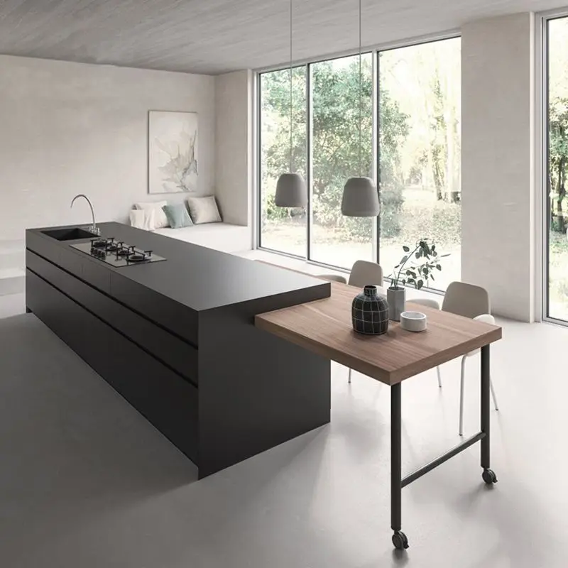 

Italian island bar table simple modern home workbench multi-function table Nordic