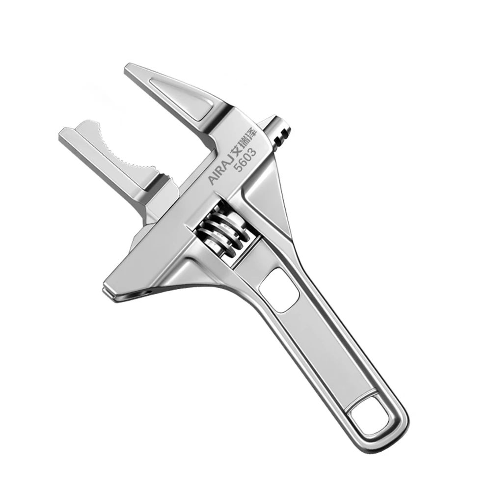 AIRAJ 1pc Adjustable Wrench Universal Monkey Spanner Multi-functionPlumbing Hand Tools, Nut Sink Wrench Bathroom Pipe Large Open