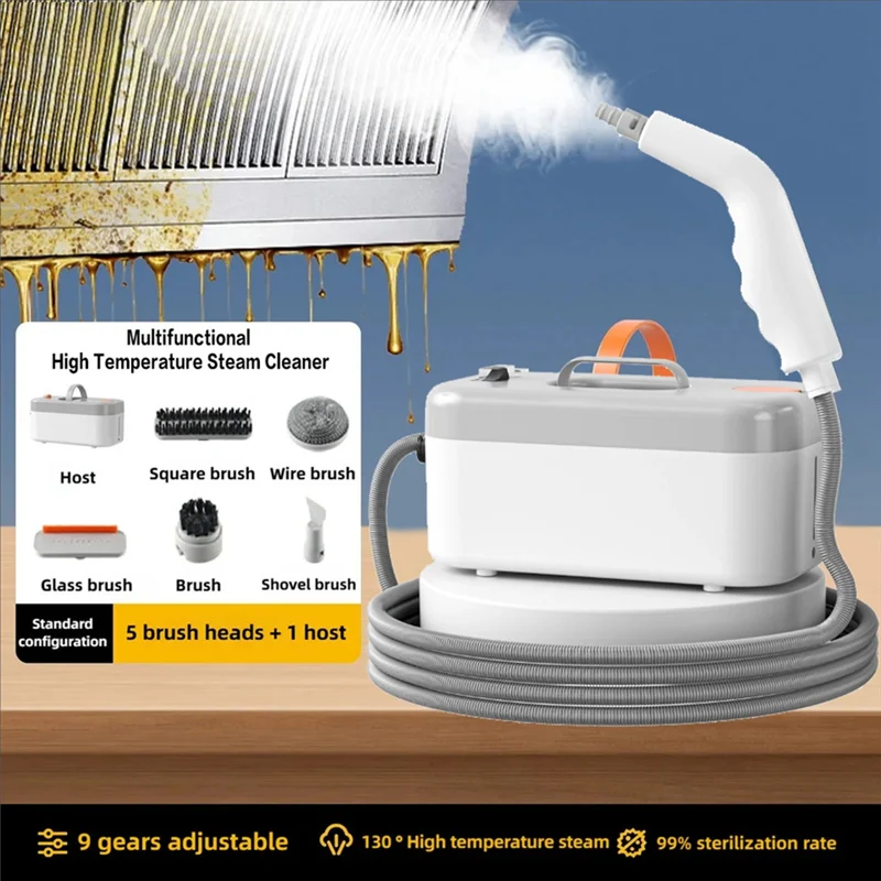 A74G-高温スチーマー 1200 ワットスチームショットハンドヘルドクリーナー家庭用 Windows、キッチン、バスルーム EU プラグ