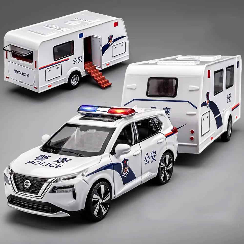 

Масштаб 1:32, игрушки X-Trail, модели автомобилей, литье под давлением из сплава, прицеп, двери автофургона, открытый звук, свет, металлические модели, украшения, детские игрушки