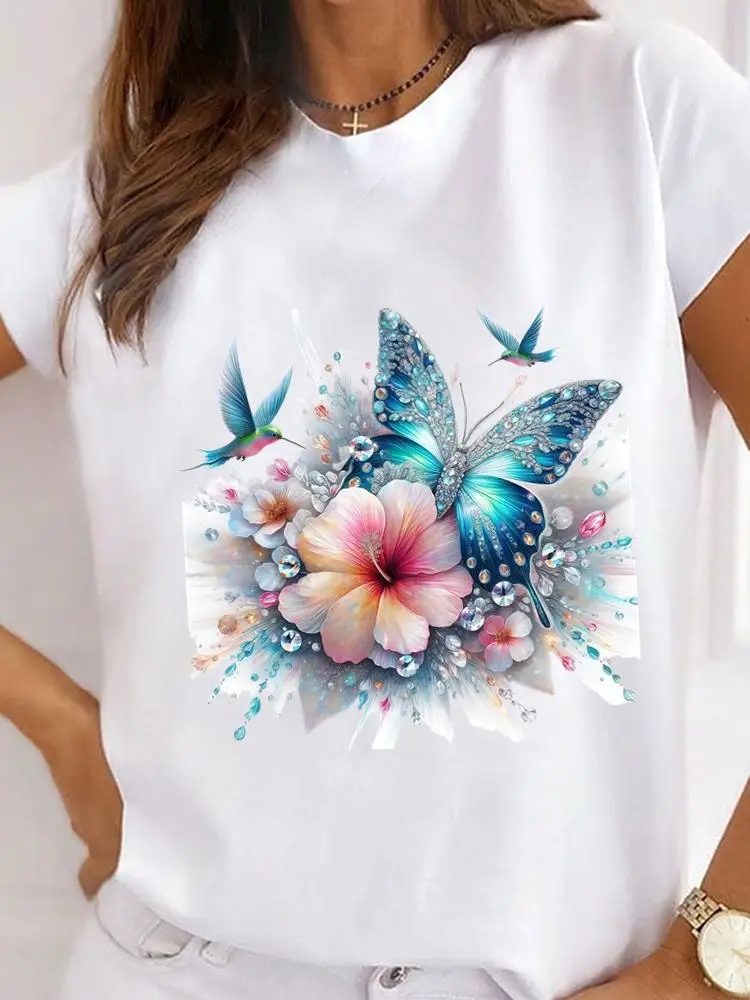 Dames Populaire Casual Vrouwen Grafische T Korte Mouw Tees Kleding Liefdesbrief Leuke jaren 90 Mode Kleding Print O-hals T-shirts