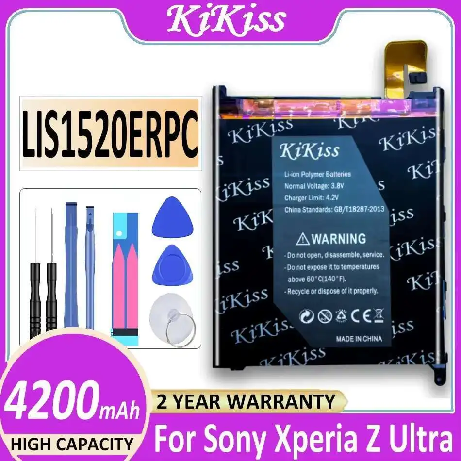

LIS1520ERPC For Sony Xperia Z Ultra ZU L4 Xl39h C6802 C6833 Togari Mobile Phone Battery 4200Mah Durable Reliable Replacement