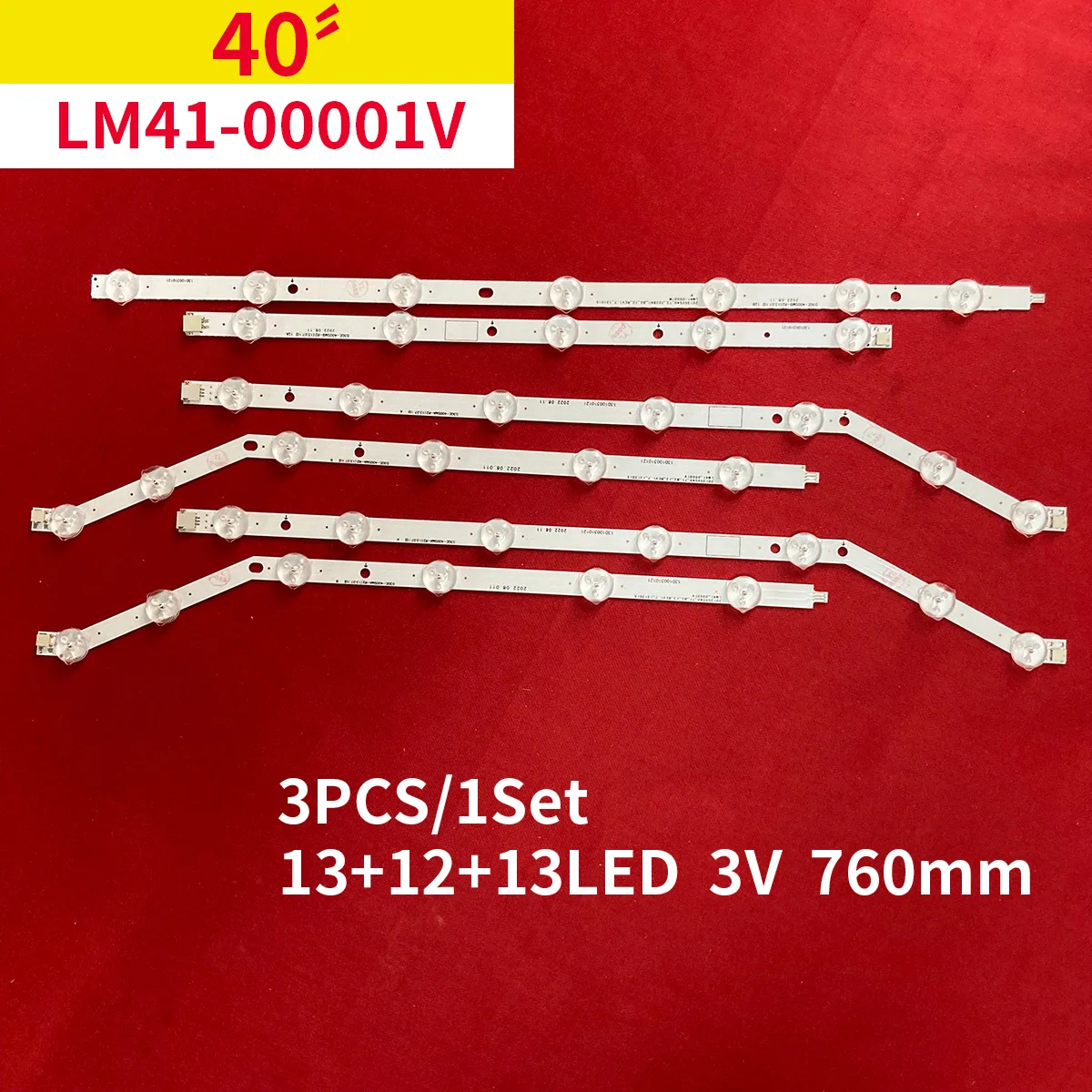 

LED Backlight strip 13+12+13 lamp For 40" TV 2013SVS40 D3GE-400SMB-R3 D3GE-400SMA-R2 UE40H6203AW LM41-00001V