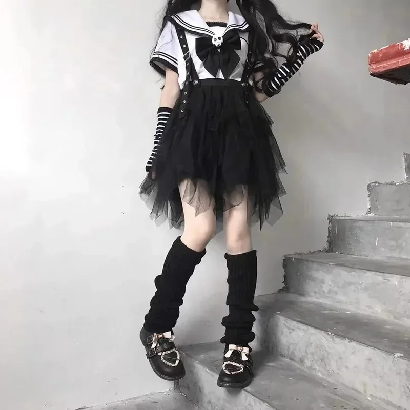 ถุงเท้ายาวคลุมเข่า 50-70 ซม. สไตล์ญี่ปุ่น JK ชุดนักเรียน ถุงเท้าสไตล์เกาหลี Lolita สำหรับเด็กผู้หญิง ถุงเท้าแบบพับซ้อน ถุงเท้ากันหนาว