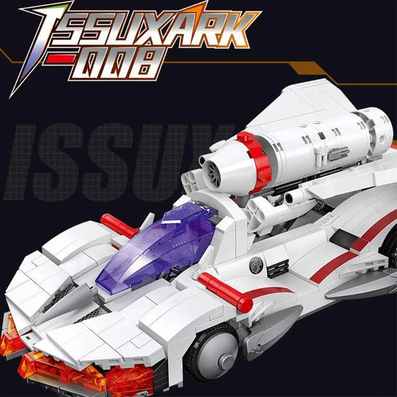 Movie Technical MOC JIESTAR 92034 ISSUXARK 008 Lntelligent Formula Racing Car Model 773PCS Building Blocks Brick Puzzle Toy