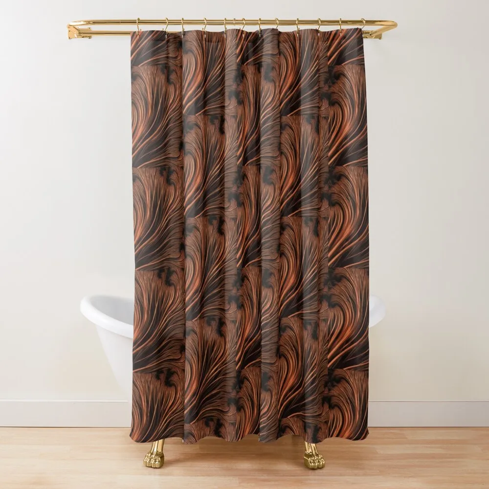 Copper Ostrich Feathers Collection Shower Curtain Accessories For Shower And Services Shower For Bathroom Curtain