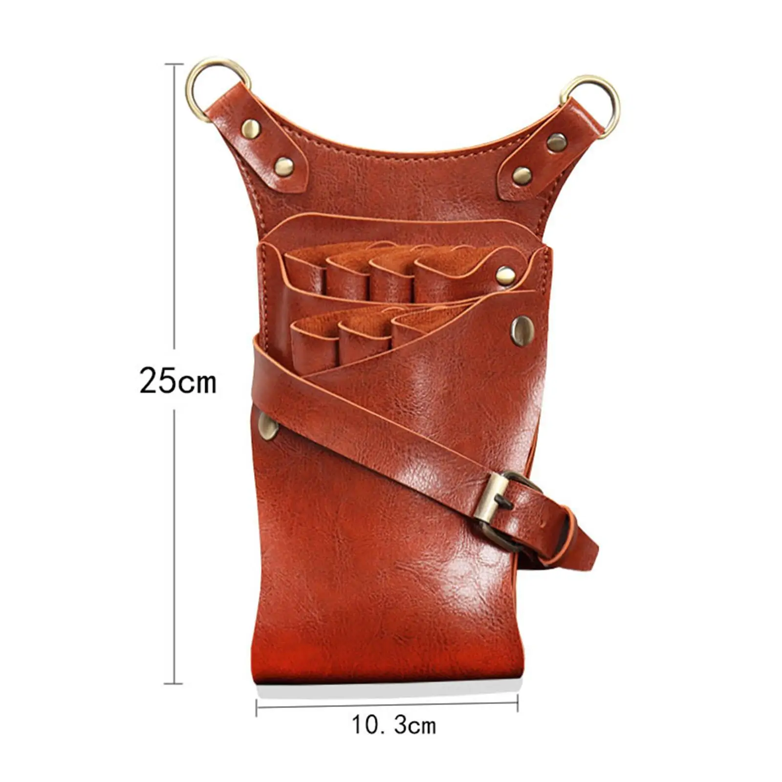 Vintage Storage Bag Professional Hair Scissor Holster Pouch Stylist Tools Waist Shoulder Belt for Men Women Barber Hairdressing