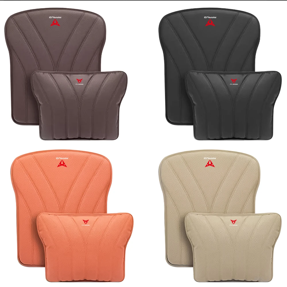 Car Seat Cushion Lumbar Support Pillow Car Seat Cover Auto Accessories For Seat Cupra FR Racing Ibiza Leon Arona Toledo Tarraco