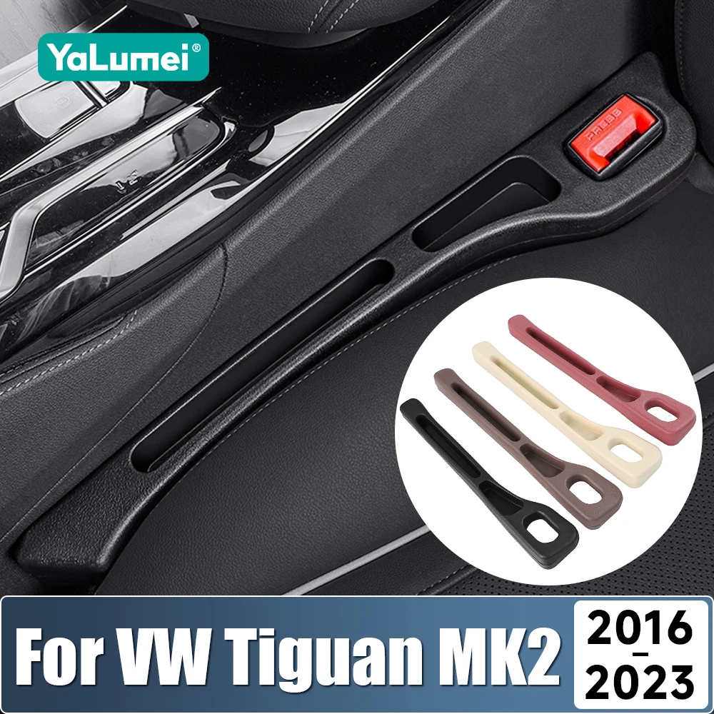 2PCS Car Seat Leak Proof Strips Gap Side Seam Filler For Volkswagen VW Tiguan MK2 R-Line 2016 2017 2018 2019 2020 2021 2022 2023