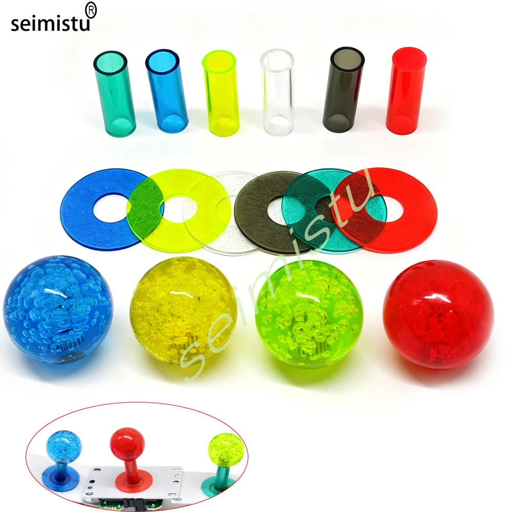 Transparente Kristallkugel-Joystick-Abdeckungen für SANWA/ZIPPY Beleuchtete Lightstick-Joysticks Kompatibel mit Arcade-Spielautomaten – Detail 1