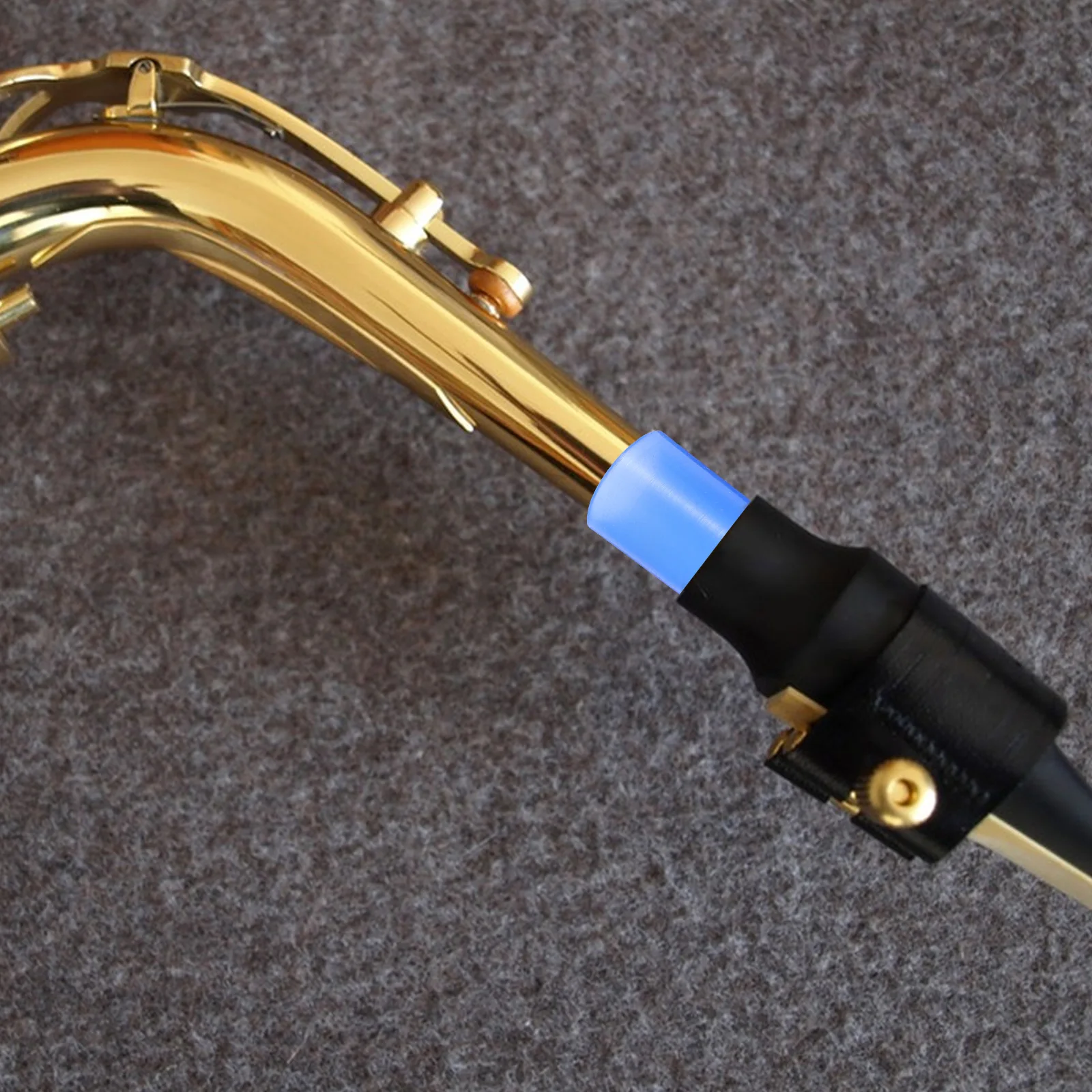 

4 Pcs Saxophone Neck Rings Silicone Sleeve Blue Alto Accessories Tenor Parts Seal Supplies Gel Component Alto Saxophone