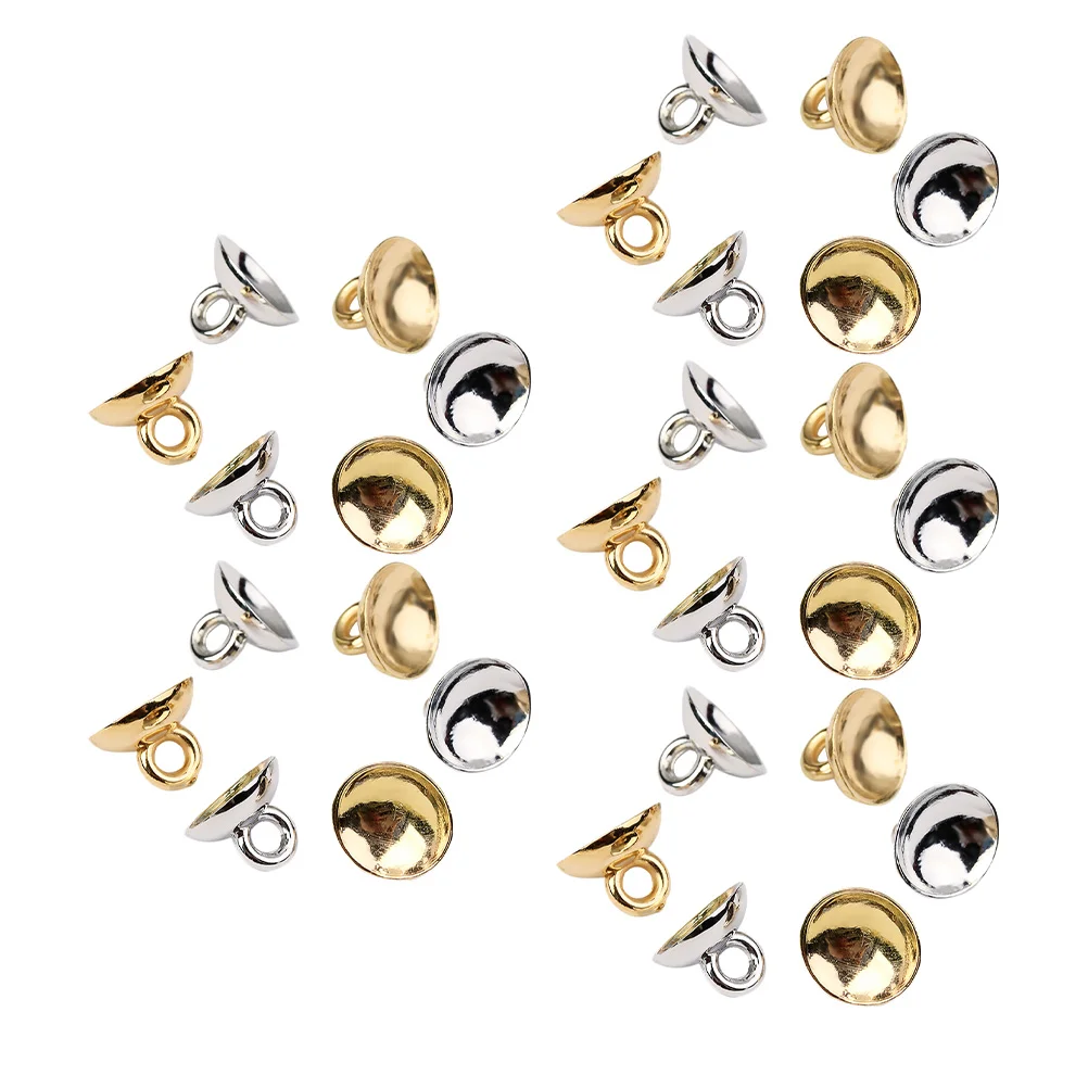 

400 Pcs Bowl-shaped Round Hanger Clasp Eye Pin Bail Beads Pendant Connector Pearl