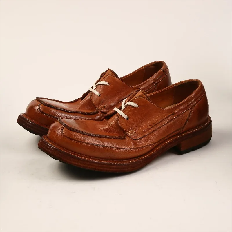 

Designer Fashion Casual Loafers Men's Dress Shoes Business Genuine Leather Lace Up Round Toe Office Wedding Leather Shoes Male