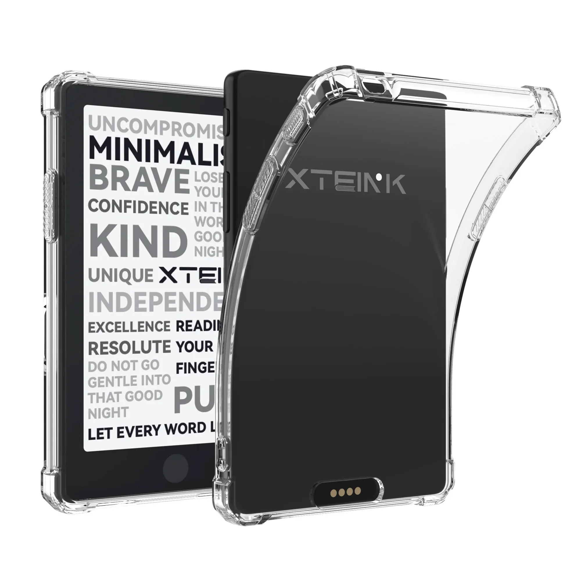 BOZHUORUI Clear Case for Xteink X4 Pro E-Reader, Soft TPU Transparent Back Cover for 4.3