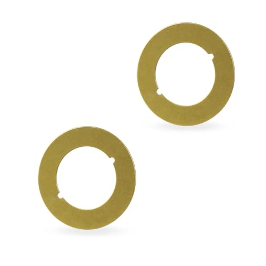 Golden Iron Door Knob Repair Backplate Set