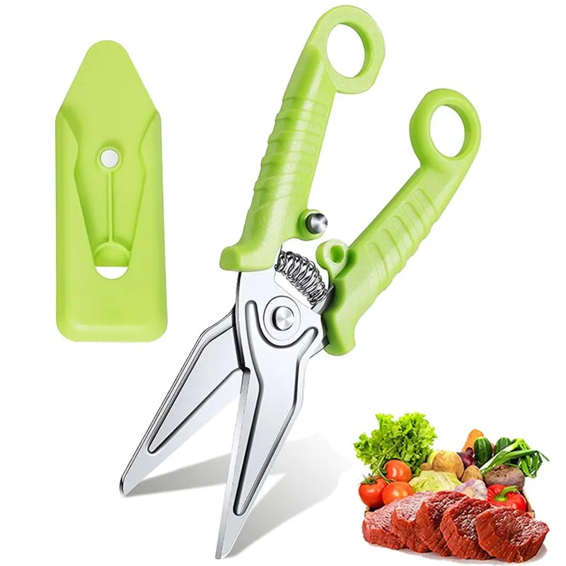 Kitchen Shears Heavy Duty Kitchen Scissors with Holder for Meat/Vegetables/BBQ/HerbsKitchen Accessories Cooking Tools