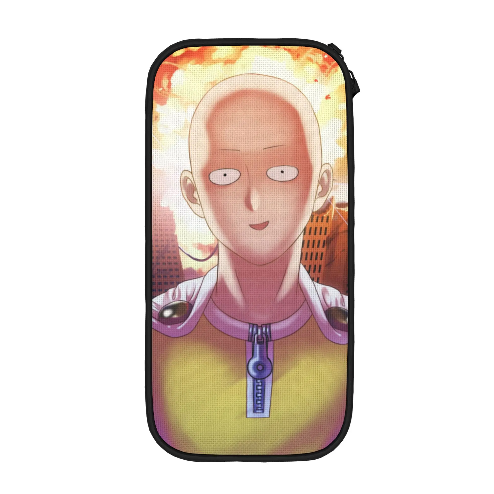 Saitama Anime Pencil Cases Classic One-Punchs-Man Bags Girls Boys Large Storage Students School Cosmetic Pencilcases