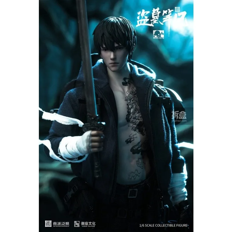 RINGTOYS Originele 1/6 Grave Robbing Notes Zhang Qiling beweegbare pop 12 inch afgewerkt model beweegbaar gewrichtsmodelcollectieornament