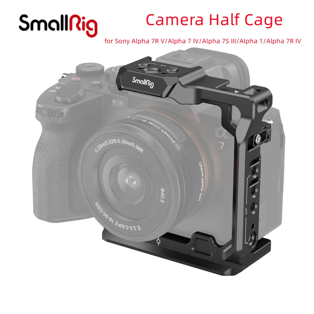 SmallRig Camera Half Cage for Sony Alpha 7R V/Alpha 7 IV/Alpha 7S III/Alpha 1/Alpha 7R IV 3639