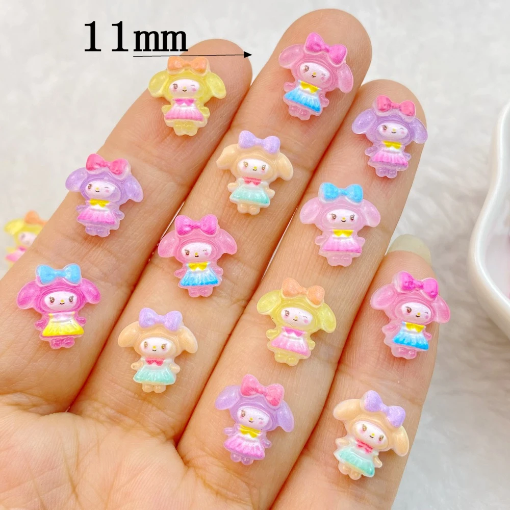 30Pcs Mixed Nail Art Resin Cartoon Little Girl Series Charms Rhinestones DIY Craft For Nail 3D Decorations Jewelry