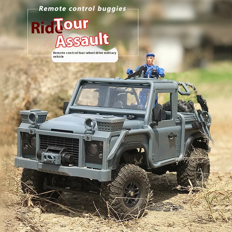 取り外し可能な人形アセンブリを備えた軍用車両,rcカー,オフロード,4x4,男の子のための楽しいおもちゃ,1/12, MN-96