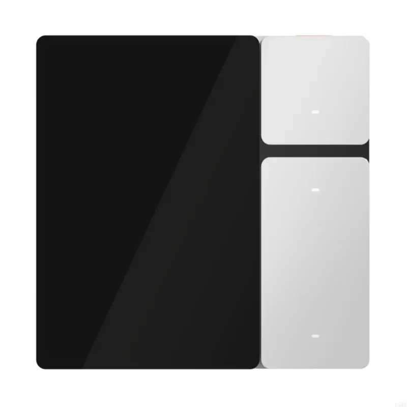 E5BE 3,5 polegadas Painel interruptores parede com cena inteligente Hub 3 Relés Botão físico