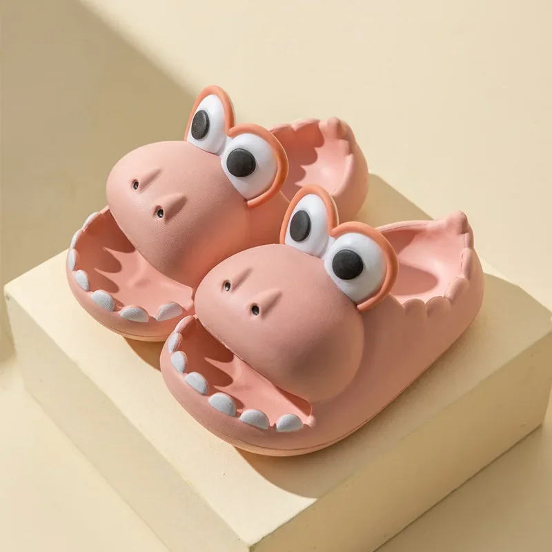 2023 New Cartoon Hippo Summer Girls Boys Sandals Slippers For Kids EVA Soft Sole Antiskid Indoor Home Children Baby Slides Shoes