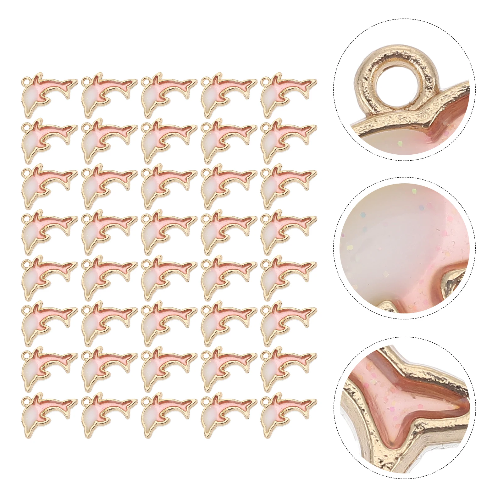 40 قطعة قلادة سبيكة سوار دولفين قلادة للنساء مجوهرات سحر صنع الرجل