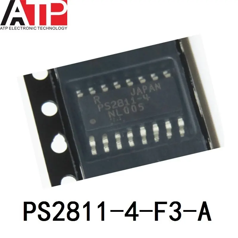 (1piece) New Original PS2811-4-F3-A PS2811-4 Chip IC Optoisolator Transistor Output 2500Vrms 4 Channel 16-SSOP