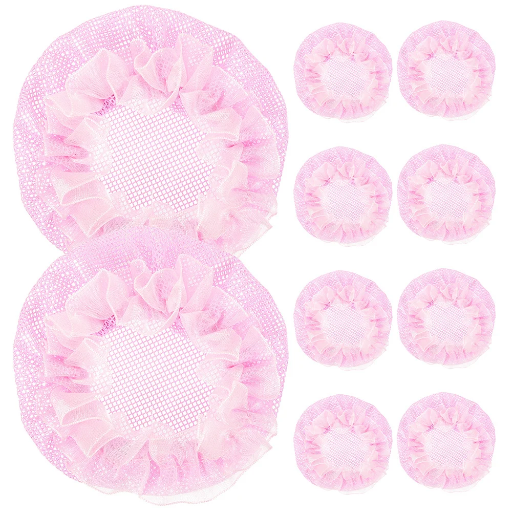 

10Pcs Invisible Hair Bun Net Soft Comfortable Mesh Holders Easy Use Sturdy Reliable Ballet Dance Accessories Hair Bands
