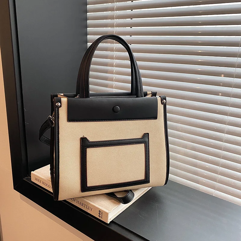 

2025 Autumn Designer Tote Bag - Unique Vintage Shoulder Purse, Fashionable Crossbody Work Bag with Retro Texture